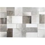 Teppich Kuhfell taupe 160 x 230 cm Patchwork Kurzflor PERVARI