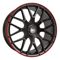 mam wheels GT1 8,5 x 19 5 x 100 ET45 Matt Schwarz/Rot