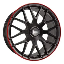 mam wheels GT1 8,5 x 19 5 x 100 ET45 Matt Schwarz/Rot