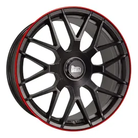 mam wheels GT1 8,5 x 19 5 x 100 ET45 Matt Schwarz/Rot