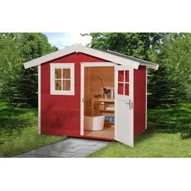 Weka Gartenhaus 123 2,41 x 2,35 m schwedenrot