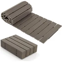 Costway Rollweg aus HDPE 242 cm x 43 cm Grau