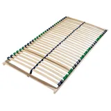 Lattenrost 90x200, 7-Zonen Lattenrahmen aus Buchenholz, 28 Flexible Federholzleisten, Ergonomischer Schlafkomfort, Hergestellt in Deutschland
