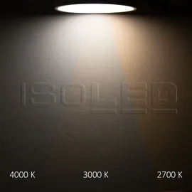 ISOLED Deckenleuchte 8W rund schwarz