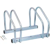 Dunlop Fahrradständer Fahrradhalterung für zwei Fahrräder Wand- und Bodenmontage