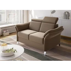 2-Sitzer SIT & MORE "Vincenzo", braun, B:156cm H:84cm T:93cm, Sofas