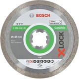 Bosch Professional X-LOCK Standard for Ceramic Diamanttrennscheibe 125x1.6mm, 1er-Pack (2608615138)