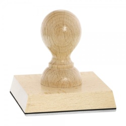 Holzstempel (80x80 mm - 16 Zeilen)