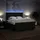 vidaXL Boxspringbett mit Matratze Schwarz 180x200 cm Stoff
