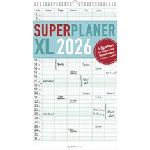ALPHA EDITION GmbH & Co. KG Superplaner XL 6 Spalten 2026 Weiß
