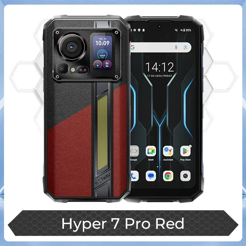 [Schiff aus DE] HOTWAV Hyper 7 Pro 5G Robustes Telefon 200MP Android 14 6,6'' 120Hz Smartphone 36(16+20)GB 256GB 10800mAh Handy