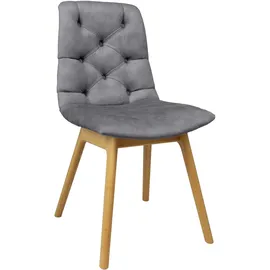 Andas 4-Fußstuhl »Ramon« (Set) 2 Stk.mit Massivholzbeinen, verschiedene Stoffe und Farben