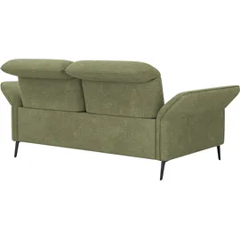 sit&more 3-Sitzer SIT & MORE "Emely, inkl. Sitztiefenverstellung", grün (hellgrün), B:199cm H:92cm T:123cm, 100% Polyester, Sofas, wahlweise mit Bettfunktion, Kopf- & Armteilverstellung