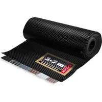 Kadax Balkonverkleidung 90 x 400 cm Schwarz Rattan