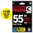 Congstar Prepaid ALLNET XL 55 statt 50 GB im D-Netz mit (25 Mbit/s), Prepaidkarte, Telefonie und SMS Flat in alle dt. Netze, EU-Roaming inkl., jedes Jahr 1 GB mtl. mehr, ohne Vertrag.