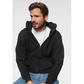 FRUIT OF THE LOOM Kapuzensweatjacke Herren Schwarz M