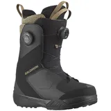Salomon Kiana Dual Boa Snowboardschuhe - Black / Black / Sepia Tint - 26.0