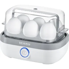Severin EK 3164 6 Eier + Messbecher Weiß/Grau