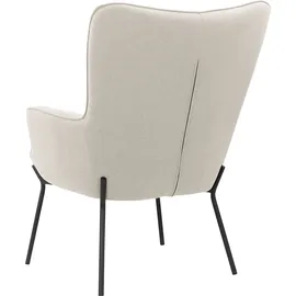 OTTO home Ohrensessel Luukas Polyester 73 x 99 x 80 cm Schwarz