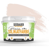 SEEBAUER diy® Silikatfarbe Lila für Innen (No. 971 Morning Dust 5,0 Liter) Mineralfarbe Lilatöne hohe Deckkraft