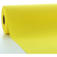 Sovie HORECA Linclass Airlaid Tischdeckenrolle Gelb - Tischdecke 120cm x 25m - Einfarbige Papiertischdecke Rolle - Ideal für Party & Hochzeit