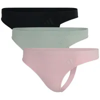 adidas Tanga 3 St. bunt/grün/rosa/schwarz L