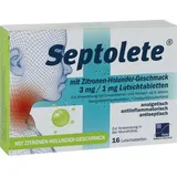 TAD Pharma Septolete mit Zitronen-Holunder Geschmack 3 mg / 1 mg Lutschtabl