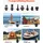 Vevor Paddleboard Pumpe (20 PSI) mit USB-Ausgang, zweistufige elektrische SUP-Luftpumpe mit automatischer Abschaltung & LED Licht, Aufblasen & Entl...
