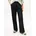 Anzughose Damen Gr 42 N-Gr schwarz night navy Web Obermaterial 54 Polyester Wolle 2 Elasthan unifarben lässig geschnitten knöchellang Hosen Anzughose Wolle