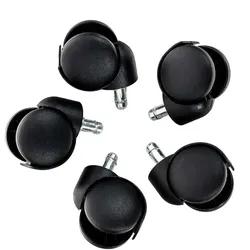 CLP 5er Pack Bodenrollen Kunststoff schwarz