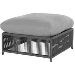 Hocker  Barcelona , grau , Maße (cm): B: 80,5 H: 33 T: 80,5