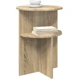 vidaXL Beistelltisch Sonoma-Eiche Ø 39,5 x 55 cm Holzwerkstoff