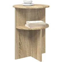 vidaXL Beistelltisch Sonoma-Eiche Ø 39,5 x 55 cm Holzwerkstoff