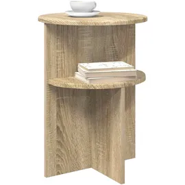 vidaXL Beistelltisch Sonoma-Eiche Ø 39,5 x 55 cm Holzwerkstoff