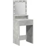 vidaXL Schminktisch mit LED-Lichtern in Beton Grau 50x41x135 cm