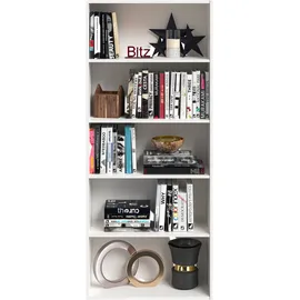 FMD Bücherregal Bitz 71,2 x 28 x 168,7 cm Weiß