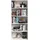 FMD Bücherregal Bitz 71,2 x 28 x 168,7 cm Weiß