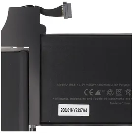 AccuCell Akku passend für A1965 für MacBook Air 13" A1932, Li-Polymer, 11,4V, 4825mAh, 55,0Wh, built-in, ohne Werkzeug