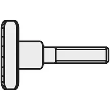 TOOLCRAFT 192173 Rändelschrauben M4 8 Mm DIN 464 Stahl galvanisch verzinkt 10St.