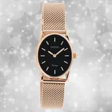 Oozoo Damen Armbanduhr Vintage Series Analog Metall Mesh rosegold UOC20260