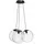 s.luce Orb Cluster 3-flg. 30 cm Rund / Klar/Schwarz