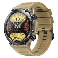 Militär Uhr Smartwatch Blutdruck Herren Armbanduhr Smartwatches mit Telefonfunktion IP68 Wasserdicht Sportuhren Outdoor Tactical Watch Military Schwarz Fitnessuhr für Männer Ios Android Schrittzähler