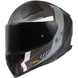 LS2 LS2, Integraler Motorradhelm VECTOR II CARBON GRID Matt Black Grey, XS