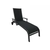 MWH Das Original Royal Kensington Plus Relaxliege 174 x 74,5 x 101 cm grau inkl. Rollen