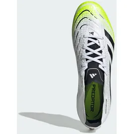 adidas Predator League FG/MG Herren Cloud White/Core Black/Lucid Lemon 46