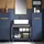 SoBuy Waschbeckenunterschrank 60 x 59 x 30 cm Blau