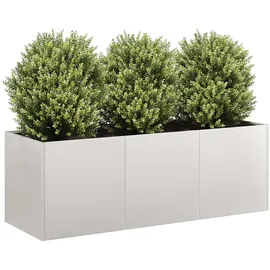vidaXL Pflanzkübel 200 x 80 x 40 cm Weiß