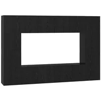 VidaXL TV-Schrank-Set 8 pcs Schwarz Eiche 181 x 30