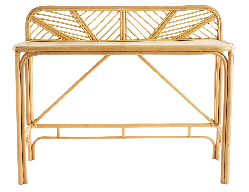 Schreibtisch aus Rattan B120 cm GALON