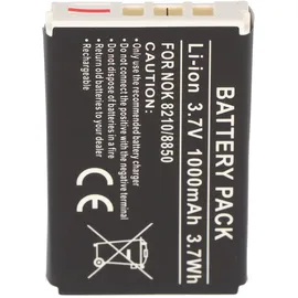AccuCell Akku passend für Nokia 8210, 8850, Li-Ion, 3,7V, 1000mAh, 3,7Wh